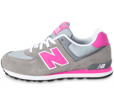 new balance femme grise et rose, Chaussures New Balance KL574 CDG grise et rose